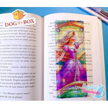 Marque-page Rapunzel n.1 - Marque-page transparent fait main | Effet vitrail, cristal | Marque-page Disney
