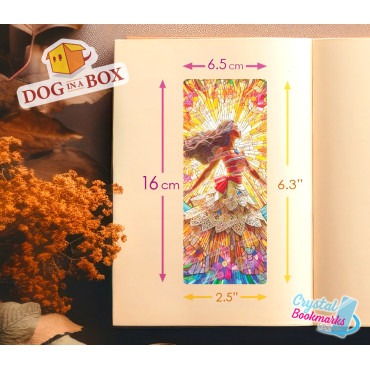 Marque-page Vaiana n.1 - Marque-page transparent fait main | Effet vitrail, cristal | Disney Oceania