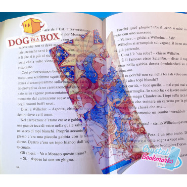 Disney Bookmark n.1 - Handmade Transparent Bookmark | Crystal, Stained Glass Effect