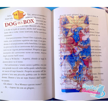 Disney Lesezeichen Nr. 1 – Handgemachtes transparentes Lesezeichen | Kristall, Buntglas Effekt