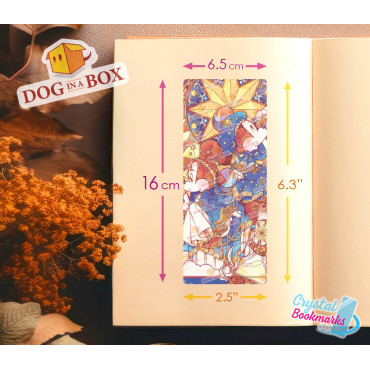 Disney Bookmark n.1 - Handmade Transparent Bookmark | Crystal, Stained Glass Effect