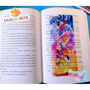 Marque-page Disney n.2 - Marque-page transparent fait main | Effet vitrail, cristal