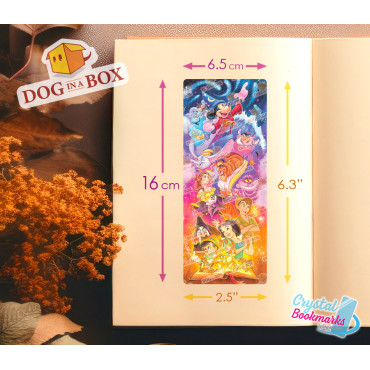 Disney Bookmark n.2 - Handmade Transparent Bookmark | Crystal, Stained Glass Effect