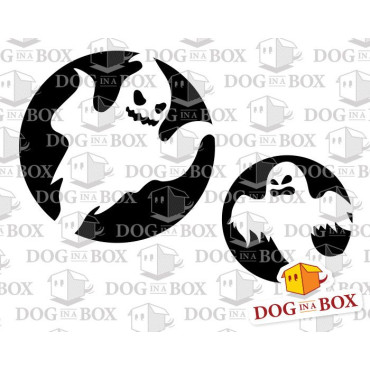 Ghosts stencil n.2 - Reusable stencil for halloween, horror house, wood signs, painting on wall and fabrics