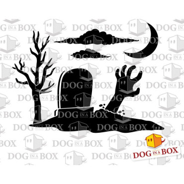 Zombie stencil - Reusable stencil for halloween, horror house, wood signs, painting on wall and fabrics