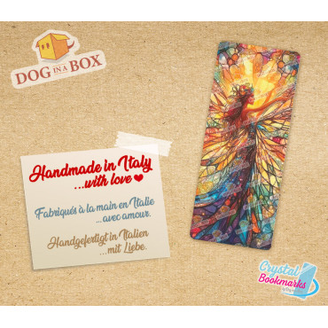 Fairy Bookmark n.2 - Handmade Transparent Bookmark | Crystal, Stained Glass Effect | fantasy bookmark