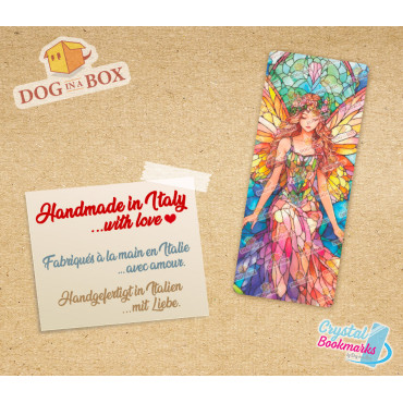 Segnalibro fata n.3 - Segnalibro trasparente fatto a mano | Effetto vetro, cristallo | Segnalibro fantasy