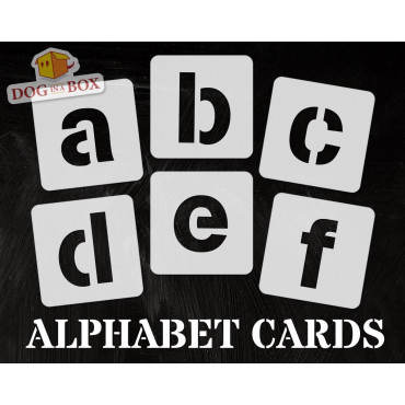 Alphabet stencils font n.7...