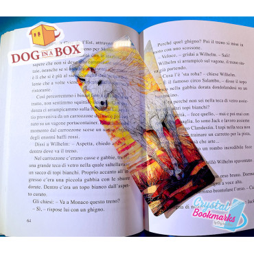Horse Bookmark n.2 - Handmade Transparent Bookmark | Crystal, Stained Glass Effect | animal bookmark