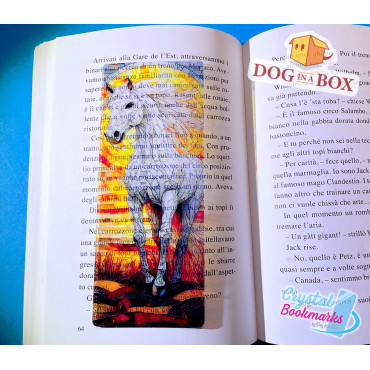 Horse Bookmark n.2 - Handmade Transparent Bookmark | Crystal, Stained Glass Effect | animal bookmark