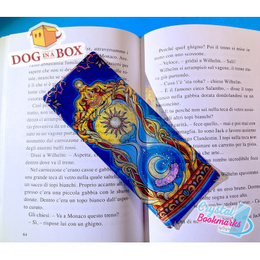 Hourglass Bookmark n.1 - Handmade Transparent Bookmark | Crystal, Stained Glass Effect | tarot bookmark