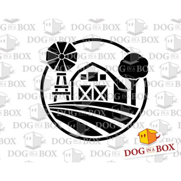 Farm logo stencil - Reusable farm stencil for wood signs, fabrics, bags, sacks and walls