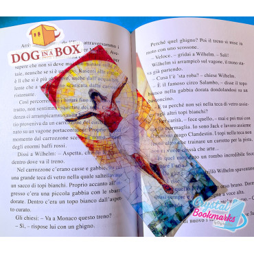 Jesus Bookmark n.3 - Handmade Transparent Bookmark | Crystal, Stained Glass Effect | christian bookmark