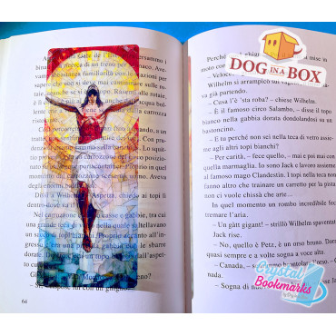 Jesus Bookmark n.3 - Handmade Transparent Bookmark | Crystal, Stained Glass Effect | christian bookmark