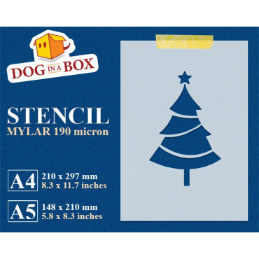 Pochoir de sapin de Noël n...