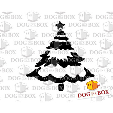 Christmas tree stencil n.4 - Reusable christmas stencil for wood signs, windows decor and walls