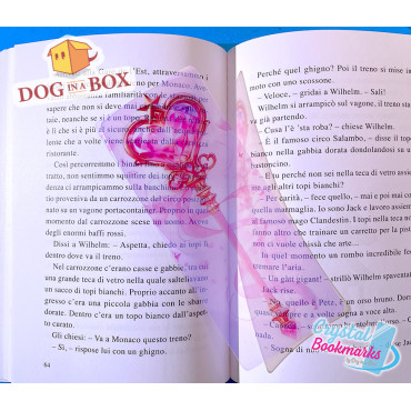 Magic Wand Bookmark n.1 - Handmade Transparent Bookmark | Crystal, Stained Glass Effect | anime bookmark