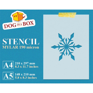 Snowflake stencil n.1 - Reusable christmas stencil for wood signs, windows decor and walls