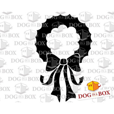 Christmas Garland stencil - Reusable christmas stencil for wood signs, windows decor and walls