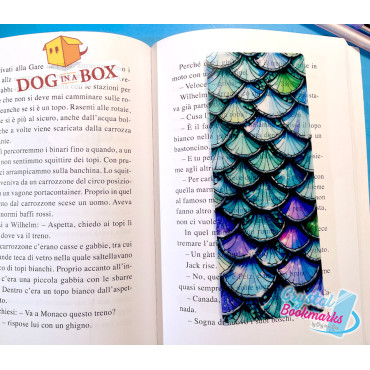 Mermaid Bookmark n.1 - Handmade Transparent Bookmark | Crystal, Stained Glass Effect | Bookmark for girl