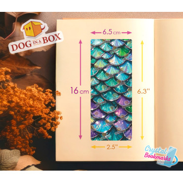 Marque-page Sirène n.1 - Marque-page transparent fait main | Effet vitrail, cristal | Marque-page pour fille