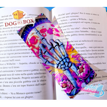 Middle finger Bookmark n.1 - Handmade Transparent Bookmark | Crystal, Stained Glass Effect | Tarot Bookmark