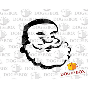 Santa stencil n.1 - Reusable christmas stencil for wood signs, windows decor and walls