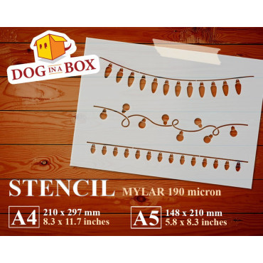 Stencil Luci di Natale n.1...