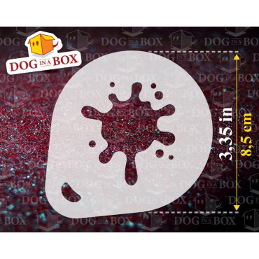 Stencil macchie di vernice (set di 3) - Stencil per decorazioni di pareti, soft air, paintball e giochi di bambini