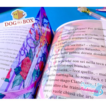 Segnalibro spada n.1 - Segnalibro trasparente fatto a mano | Effetto vetro, cristallo | Segnalibro fantasy