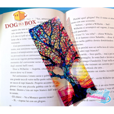 Tree of life Bookmark n.1 - Handmade Transparent Bookmark | Crystal, Stained Glass Effect | Celtic bookmark