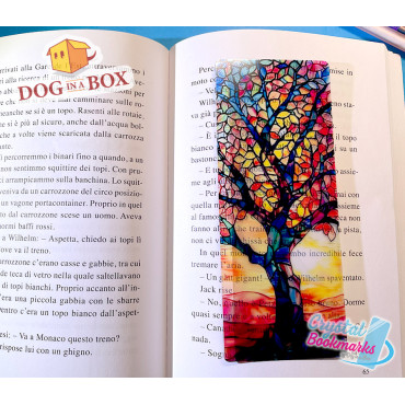 Tree of life Bookmark n.1 - Handmade Transparent Bookmark | Crystal, Stained Glass Effect | Celtic bookmark