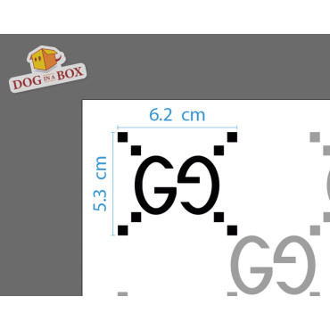 Gucci pattern stencil n.3 - Fashion brand logo stencil for painting on walls, fabrics, plastic