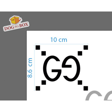 Gucci pattern stencil n.4 - Fashion brand logo stencil for painting on walls, fabrics, plastic