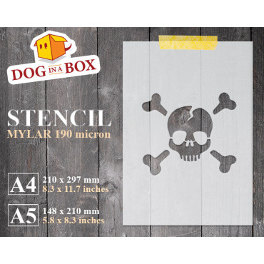 Pochoir Skull and Bones n.2...