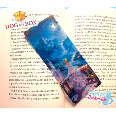 Aurora Bookmark n.5 - Handmade Transparent Bookmark | Crystal, Stained Glass Effect | Disney Sleeping Beauty