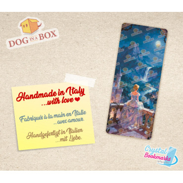 Aurora Bookmark n.5 - Handmade Transparent Bookmark | Crystal, Stained Glass Effect | Disney Sleeping Beauty