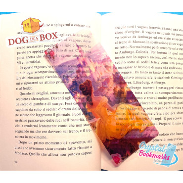 Marque-page Belle n.2 - Marque-page transparent fait main | Effet vitrail, cristal | Disney La belle et la bête