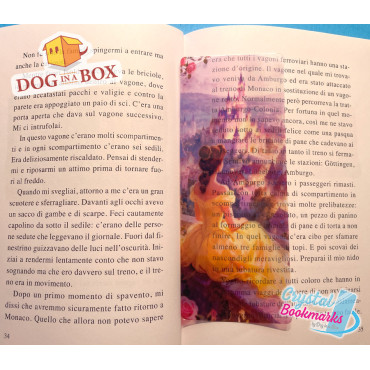 Marque-page Belle n.2 - Marque-page transparent fait main | Effet vitrail, cristal | Disney La belle et la bête