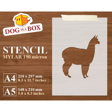 Llama stencil - Reusable...