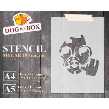 Stencil maschera antigas -...