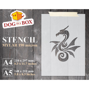 Pochoir Tribal Dragon n.1 -...