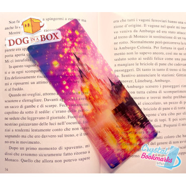 Castle Bookmark n.3 - Handmade Transparent Bookmark | Crystal, Stained Glass Effect | fantasy bookmark