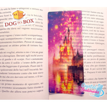 Marque-page Château n.3 - Marque-page transparent fait main | Effet vitrail, cristal | marque-page fantastique