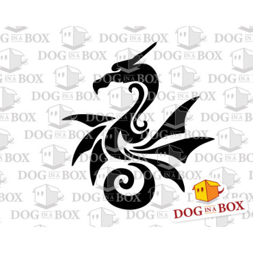 Tribal Dragon stencil n.1 - Reusable Dragon stencil for wood, walls, fabrics and party decor