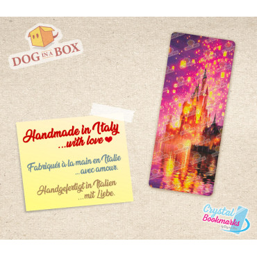 Castle Bookmark n.3 - Handmade Transparent Bookmark | Crystal, Stained Glass Effect | fantasy bookmark
