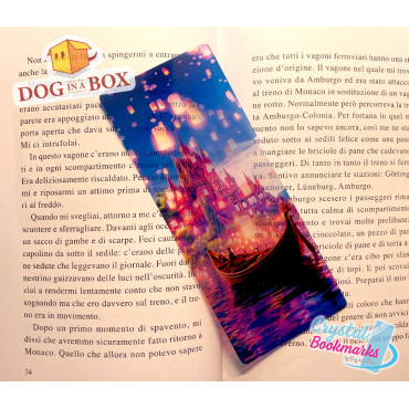 Castle Bookmark n.4 - Handmade Transparent Bookmark | Crystal, Stained Glass Effect | fantasy bookmark