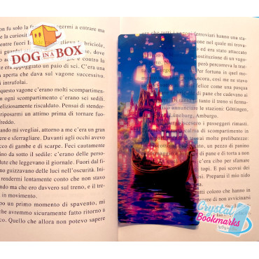 Castle Bookmark n.4 - Handmade Transparent Bookmark | Crystal, Stained Glass Effect | fantasy bookmark