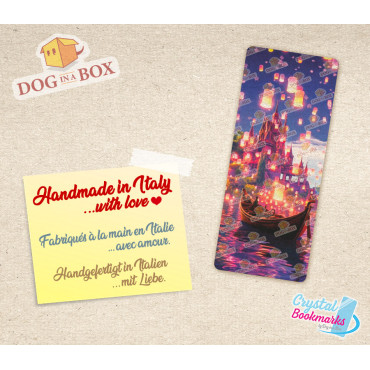 Castle Bookmark n.4 - Handmade Transparent Bookmark | Crystal, Stained Glass Effect | fantasy bookmark