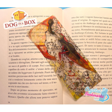 Marque-page Cruella d'Enfer n.1 - Marque-page transparent fait main | Effet vitrail, cristal | Marque-page Disney